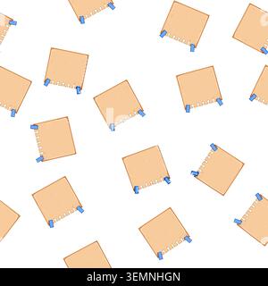 pattern memo pinned paper notes cartoon vector Stock Vector