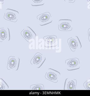 seamless pattern safety smoke detector cartoon vector Stock Vector