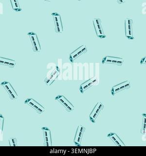 seamless pattern notebook usb hub cartoon vector Stock Vector