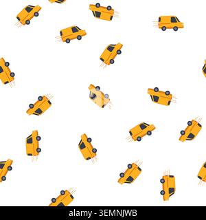 pattern ing delivery truck cartoon vector Stock Vector