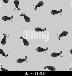 seamless pattern bean tamper coffee cartoon vector Stock Vector