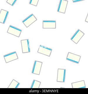 pattern school interactive smartboard cartoon vector Stock Vector
