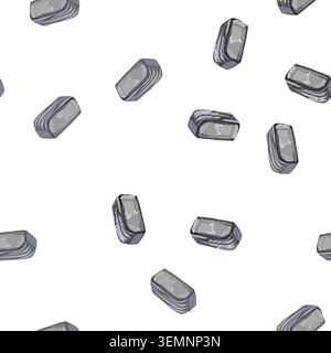 pattern color pencil case cartoon vector Stock Vector