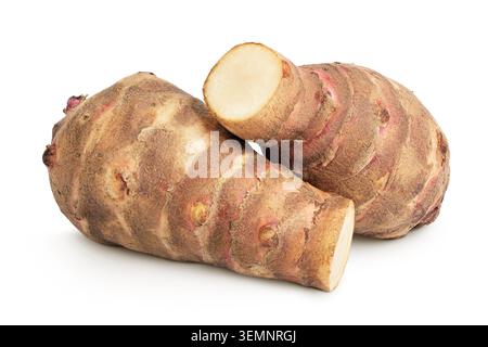 Jerusalem artichoke isolated on white background Stock Photo