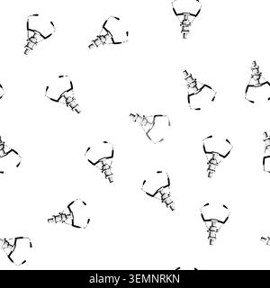 pattern toy claw machine cartoon vector Stock Vector