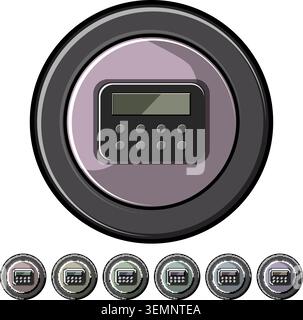 modern cd player cartoon vector graphic Stock Vector
