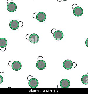 pattern efficiency charging pad wireless cartoon vector Stock Vector