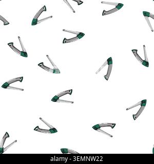 pattern carpentry saw hand cartoon vector Stock Vector