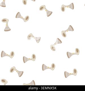 pattern portable garment steamer cartoon vector Stock Vector