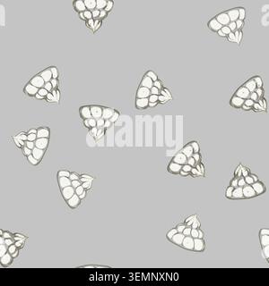 seamless pattern cream meringue cartoon vector Stock Vector