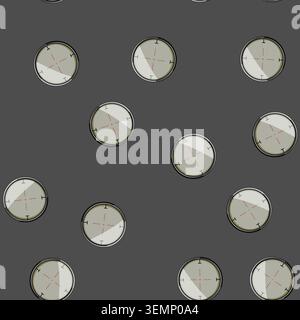 seamless pattern rifle scope sniper cartoon vector Stock Vector