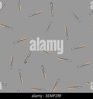 seamless pattern ice tongs hand cartoon vector Stock Vector