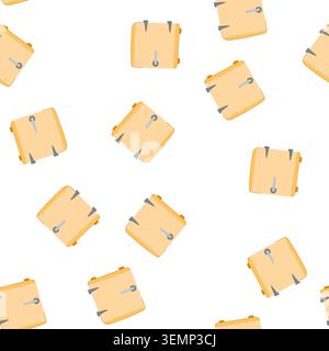 pattern appliance fridge cartoon vector Stock Vector