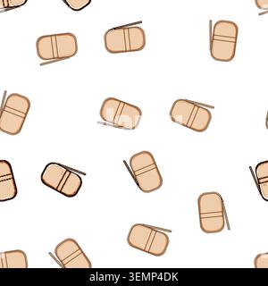 pattern Travel wallet organizing essential documents for journey Stock Vector