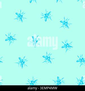 seamless pattern ice crystal blast effect vector design Stock Vector
