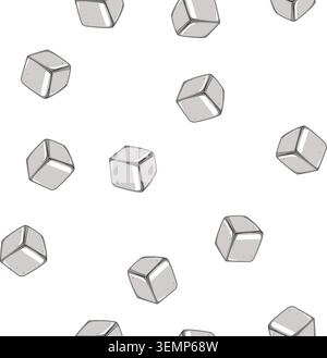 pattern ecofriendly ice cubes reusable cartoon vector Stock Vector