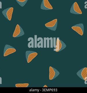 seamless pattern vegetables bamboo steamer basket cartoon vector Stock Vector
