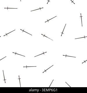 pattern iron medieval weapon cartoon vector Stock Vector