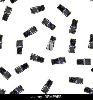 pattern business pos terminal cartoon vector Stock Vector