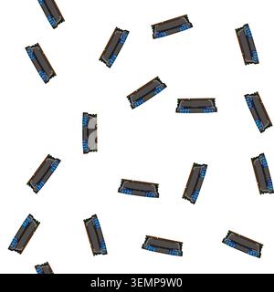 pattern computer desktop memory cartoon vector Stock Vector