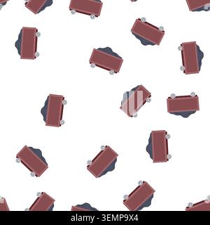 pattern freight coal wagon cartoon vector Stock Vector