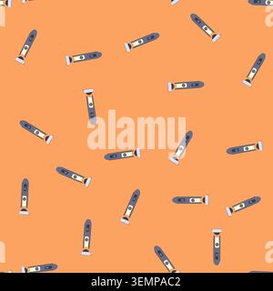 seamless pattern hair shaver electric cartoon vector Stock Vector