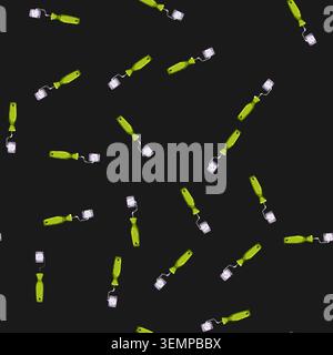 seamless pattern wall roller paint cartoon vector Stock Vector