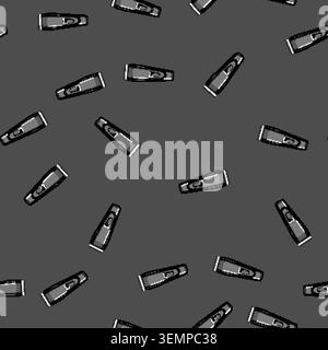 seamless pattern salon hair clipper cartoon vector Stock Vector