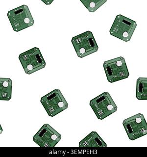 pattern arduino microcontroller cartoon vector Stock Vector