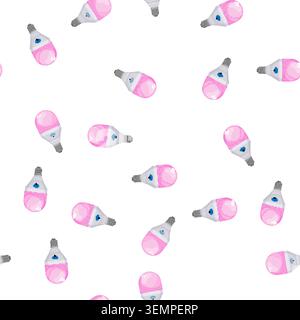 pattern remote smart light bulb cartoon vector Stock Vector