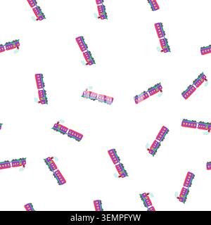 pattern whistle train toy cartoon vector Stock Vector
