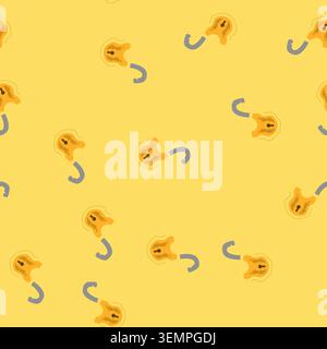 seamless pattern security padlock vintage cartoon vector Stock Vector