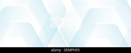Modern medical or health care scientific abstract background with hexagons. Geometric stripe line art design for poster, brochure, cover, banner Stock Vector
