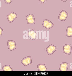 seamless pattern carpet bath mat cartoon vector Stock Vector
