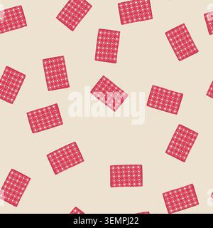 seamless pattern flooring area rug cartoon vector Stock Vector