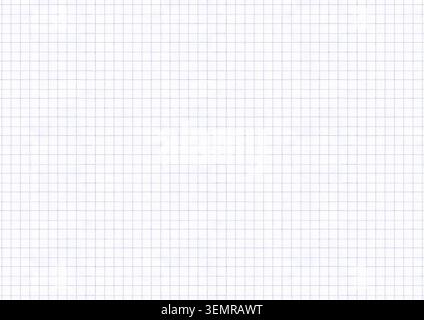 Classic blue graph paper with fine square grid lines. Clean educational and technical background ideal for notebooks, planners, worksheets and design Stock Photo