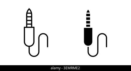 Audio Cable icon graphic design. web icons vectors. Stock Vector