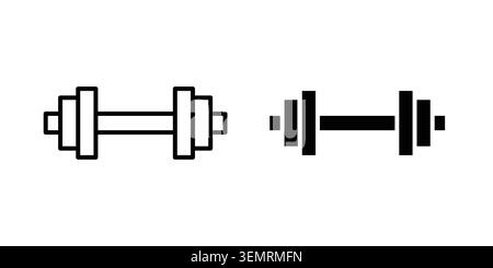 Barbell icon graphic design. web icons vectors. Stock Vector