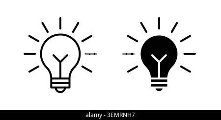 Bulb icon graphic design. web icons vectors. Stock Vector