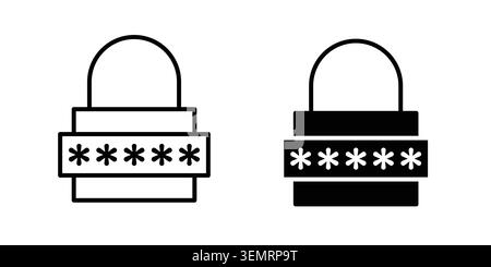 Code lock icon graphic design. web icons vectors. Stock Vector