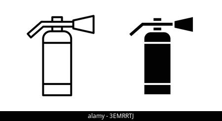 Fire extinguisher icon graphic design. web icons vectors. Stock Vector
