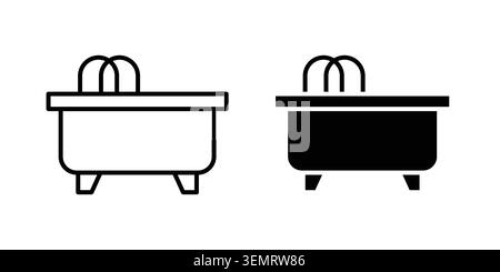 Jacuzzi icon graphic design. web icons vectors. Stock Vector