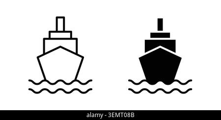 Ship icon graphic design. web icons vectors. Stock Vector
