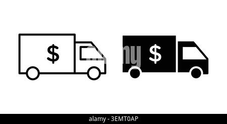Shipping charges icon graphic design. web icons vectors. Stock Vector