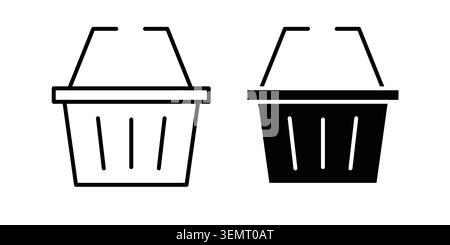 Shopping basket icon graphic design. web icons vectors. Stock Vector