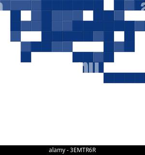 Raised Block Pattern vector background with contemporary visual rhythm for microstock and commercial design projects. Stock Vector