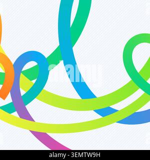 Abstract bright gradient zigzag bands pattern with marketable vector styling for backgrounds, posters, and design templates. Stock Vector