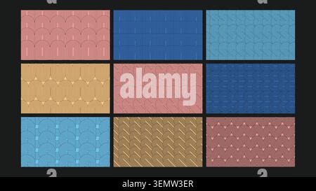 Abstract background featuring soft-toned maze-style line motifs with modern minimal aesthetic. Perfect for branding, packaging, and interior design. Stock Vector