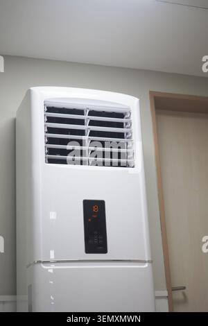 Home air conditioner unit in a room Stock Photo