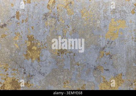 Gold and grey textured wallcovering background Stock Photo